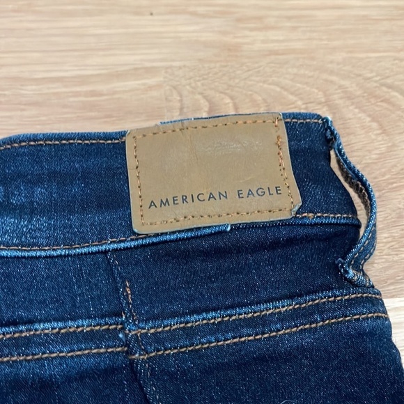 American Eagle Hi-Rise Shortie Distressed 00 Raw Hem Country Beach - Picture 5 of 7
